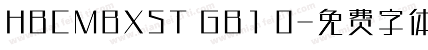 HBCMBXST GB1 0字体转换